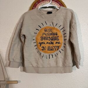 art class good morning sunshine lightweight sweatshirt 2t